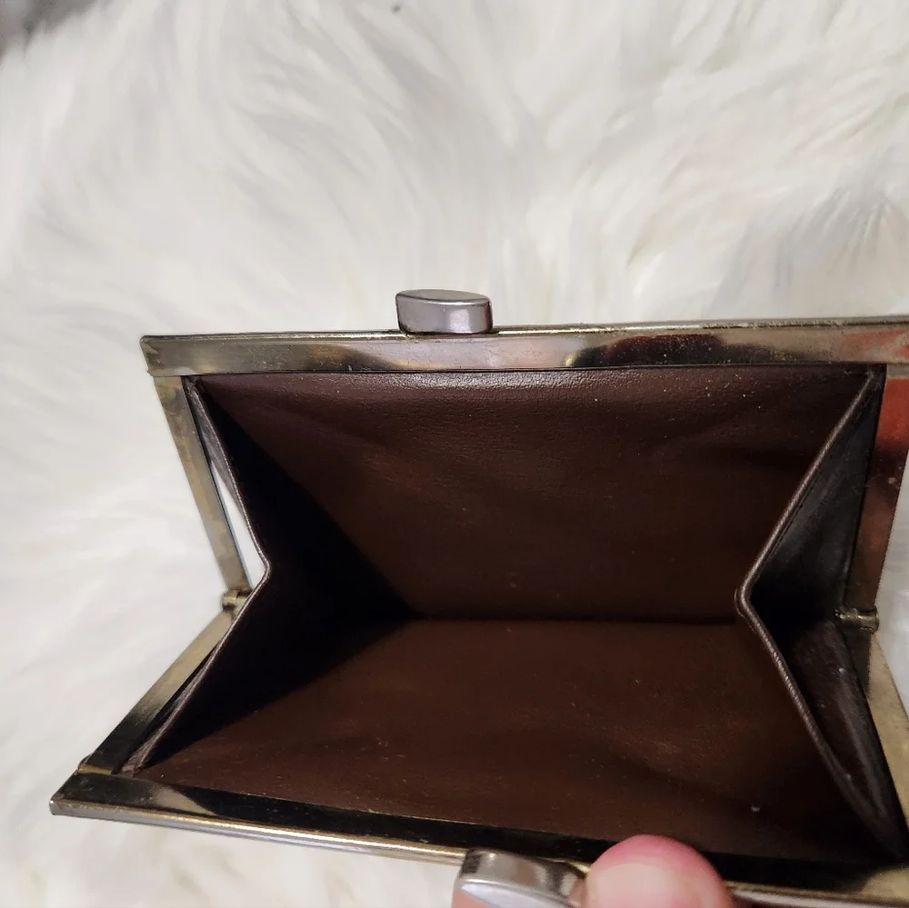 Christian Dior Vintage Trotter Wallet Brown With FLAWS INSIDE